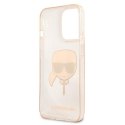 Karl Lagerfeld Choupette Head Glitter - Etui iPhone 13 Pro Max (złoty)