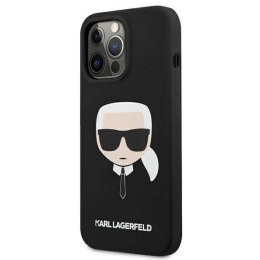 Karl Lagerfeld Liquid Silicone Ikonik Karl`s Head - Etui iPhone 13 Pro (czarny)