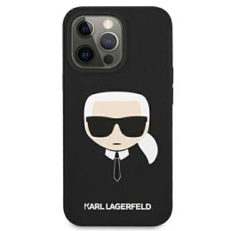 Karl Lagerfeld Liquid Silicone Ikonik Karl`s Head - Etui iPhone 13 (czarny)