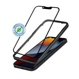 Crong Anti-Bacterial 3D Armour Glass - Szkło hartowane 9H na cały ekran iPhone 13 Pro Max + ramka instalacyjna