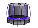 Trampolina Ogrodowa 312cm/10ft fioletowa Maxy Comfort PLUS z Wewnętrzną siatką