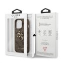 Guess 4G Big Metal Logo - Etui iPhone 13 Pro Max (brązowy)