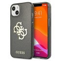 Guess Glitter 4G Big Logo - Etui iPhone 13 mini (czarny)