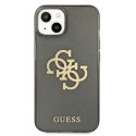 Guess Glitter 4G Big Logo - Etui iPhone 13 mini (czarny)