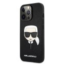 Karl Lagerfeld Saffiano Ikonik Karl`s Head - Etui iPhone 13 Pro (czarny)