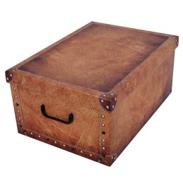 Pudełko kartonowe MAXI SKÓRA Z OKUCIAMI KREM