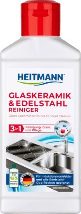 Heitmann 3 in 1 Środek do Czyszczenia Ceramiki Szklanej i Stali nierdzewnej 250 ml