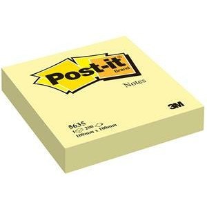 BLOCZEK POST-IT ŻÓŁTY 100 X 100 MM 200 KARTEK SAMOPRZYLEPNY