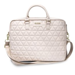 Guess Quilted Computer Bag - Torba na notebooka 15" (różowy)